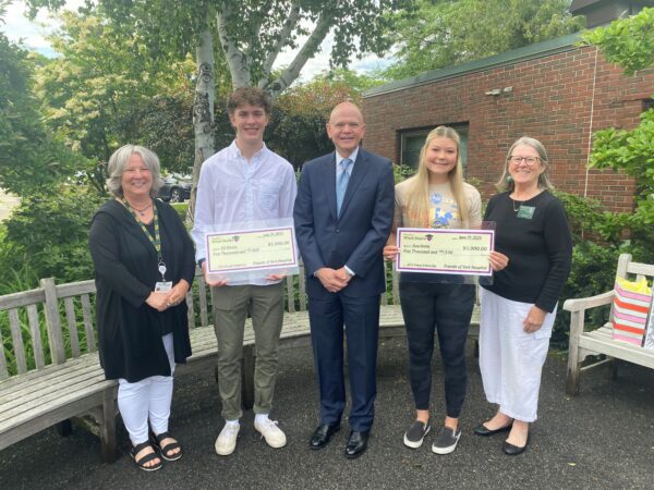 Friends of York Hospital 2023 Scholarship Award recipients, Eli Steere and Ava Kreie